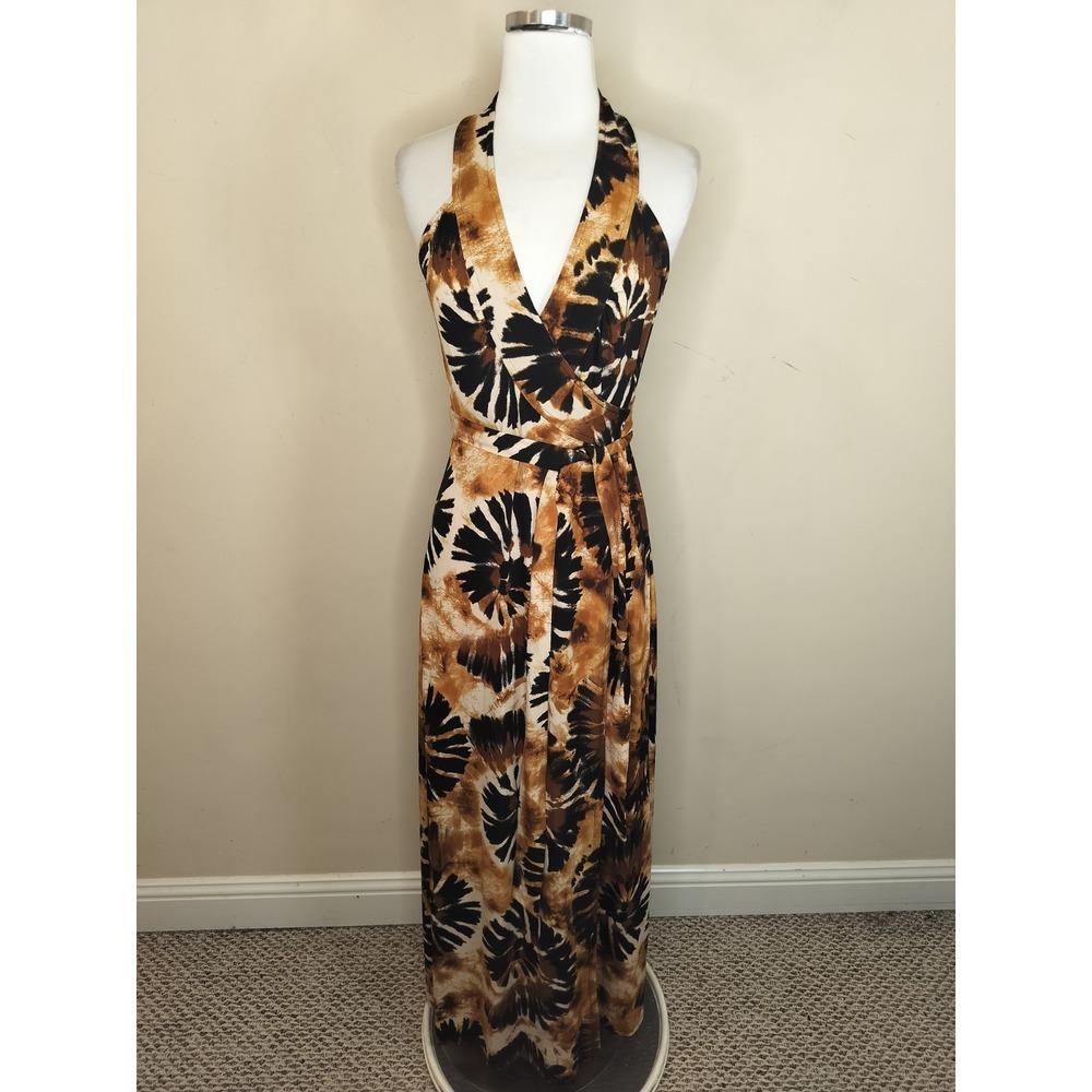 Veronica M Maxi Wrap Dress Tie Dye Stretch Jersey